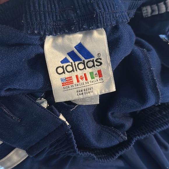 Vintage Blue & White Adidas Track Pants - Picture 6 of 6
